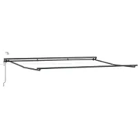 vidaXL Cadre de store électrique avec LED, anthracite, 4 × 3,5 m