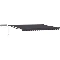 vidaXL Store électrique rétractable, anthracite, 5 x 3,5 m