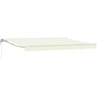 vidaXL Auvent Rétractable Électrique Crème 4 × 3 M