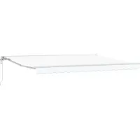 vidaXL Store électrique rétractable blanc 4 x 3 m