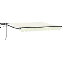 vidaXL Store à bras articulés manuel avec LED, 3 x 2,5 m