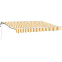 vidaXL Store électrique rétractable orange 3,5 x 2,5 m