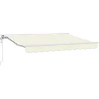 vidaXL Store électrique rétractable, couleur crème, 3 x 2,5 m