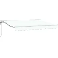 vidaXL Store électrique rétractable blanc 3,5 x 2,5 m