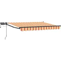 vidaXL Store à bras articulés manuel avec LED multicolores 3,5 x 2 m