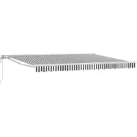 vidaXL Store électrique rétractable, anthracite et blanc, 5 x 3 m
