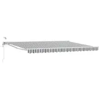 vidaXL Store électrique rétractable, anthracite et blanc, 4,5 x 3,5 m