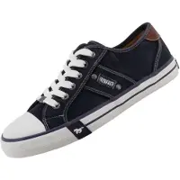 Mustang Herren Canvas Sneaker Blau