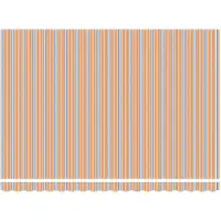 vidaXL Store électrique rétractable bleu et orange 4,5 × 3 m