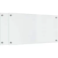 Syfax Crédence de cuisine 2 pcs Transparent 80 x 40 cm verre trempé