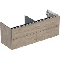 Geberit ONE, meuble sous-lavabo à poser, 4 tiroirs, 133,2x50,4x47cm, 505.266.00.6
