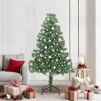 vidaXL Design New Sapin de Noël avec 300 LEDs avec support Vert 210 cm PVC - Sapins de Noël artificiels Möbel2025 CHY6988231 2parcel
