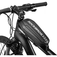 RockBros Sacoche vélo 3L | Sacoche étanche pour VTT, vélo de course & vélo électrique | Sacoche vélo robuste et rigide noire pour smartphone, outils & accessoires