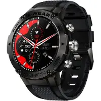 Ele eleoption Smart Watch 1,32 '' Sports Tracker Super Long Standby Multiple Sport Modes pour Android iPhones Noir