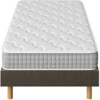 DEWINNER Matelas à mémoire de forme Matelas+sommier à lattes sur pieds (90x190, 22)