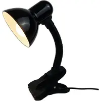 Luxus Europe - Lampe de bureau Toby noire - Lampe de lecture – Lampe de bureau