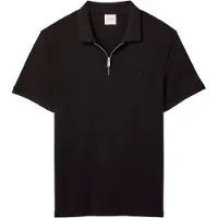 Calvin Klein T-Shirt 'Slim Fit Quarter-zip' noir