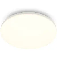 Briloner Plafonnier LED Ø36cm rond 24W 2550lm 3000K blanc chaud blanc - Lustre salon chambre cuisine couloir