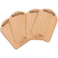 Küchenprofi Raclette-Brettchen, Holz 4 Stück 1748001000 4007371047449