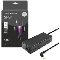 Qoltec 51115 adaptateur d'alimentation/inverseur Indoor 65 W Noir