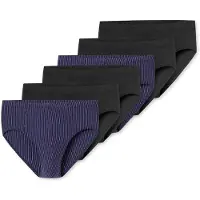 Schiesser Slip ' 95/5 ' bleu foncé / rouge / noir