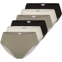 Schiesser Slip ' Modern ' crème / jade / noir
