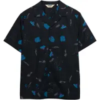 Superdry Cabana Print Short Sleeve Shirt Noir 3XL Homme