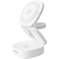 MaXlife wireless charger MXWC-06 15W 3in1, white