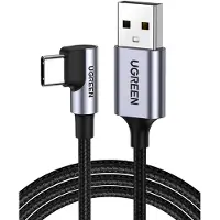 UGREEN Usb To Usb-C Angle Cable Us284, 3A , 2M (Noir)
