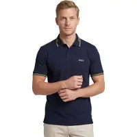 BOSS Paul 10255848 Green Short Sleeve Polo Bleu M Homme
