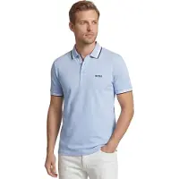 BOSS T-Shirt 'Paddy' bleu marine / bleu clair / blanc