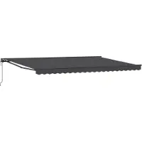 vidaXL Cadre d'auvent anthracite 500 x 300 cm