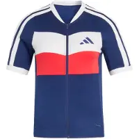 Adidas Cardigans de sport 'Tempo' bleu foncé / rouge clair / blanc