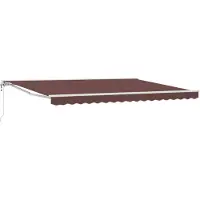 vidaXL Store électrique rétractable marron 4 × 3,5 m