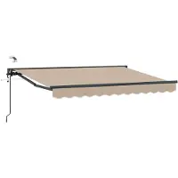 vidaXL Auvent Rétractable Électrique Beige 3 X 2,5 M