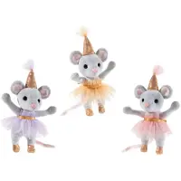Heunec Souris de fête 3 fois assortie
