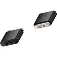 INF Adaptateur USB-C vers MagSafe 2 100W - Rechargez Votre MacBook Facilement Le noir
