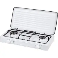 MPM Kn-02/1k Gas Camping Kitchen 2 Burners Argenté