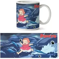SEMIC Ponyo sur la falaise mug Waves, Tasse, Multicolore