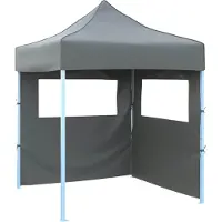vidaXL Tente de fête, 200 x 200 x 315 cm, anthracite, tissu Oxford