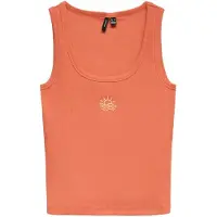 Vero Moda Haut 'VMDisa' jaune clair / homard