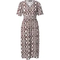 Pieces Tala Midi Short Sleeve Dress Marron M Femme