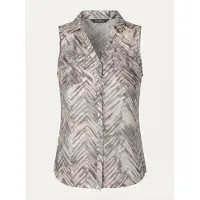 KOROSHI Chemisier beige / gris / lavande