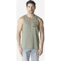 KOROSHI T-Shirt kaki / orange / noir / blanc