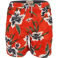 Superdry pour homme. M3010264A Maillot de bain rouge imprimé hawaïen 16 (XL), Beachwear, Polister recyclé