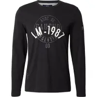 La Martina T-Shirt gris foncé / noir / blanc