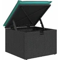 vidaXL Ensemble de canapés de jardin , 7 pièces, noir, en résine tressée