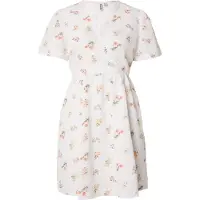 Pieces Robe d’été 'PCEMMA' vert foncé / orange / rose / blanc