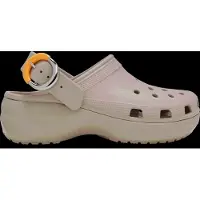 Crocs Classic Platform Buckle Clogs Beige EU 34-35 Femme