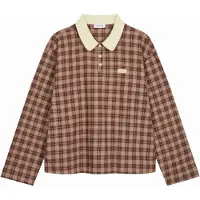 OH APRIL T-shirt 'Diana' chamois / marron / brun foncé